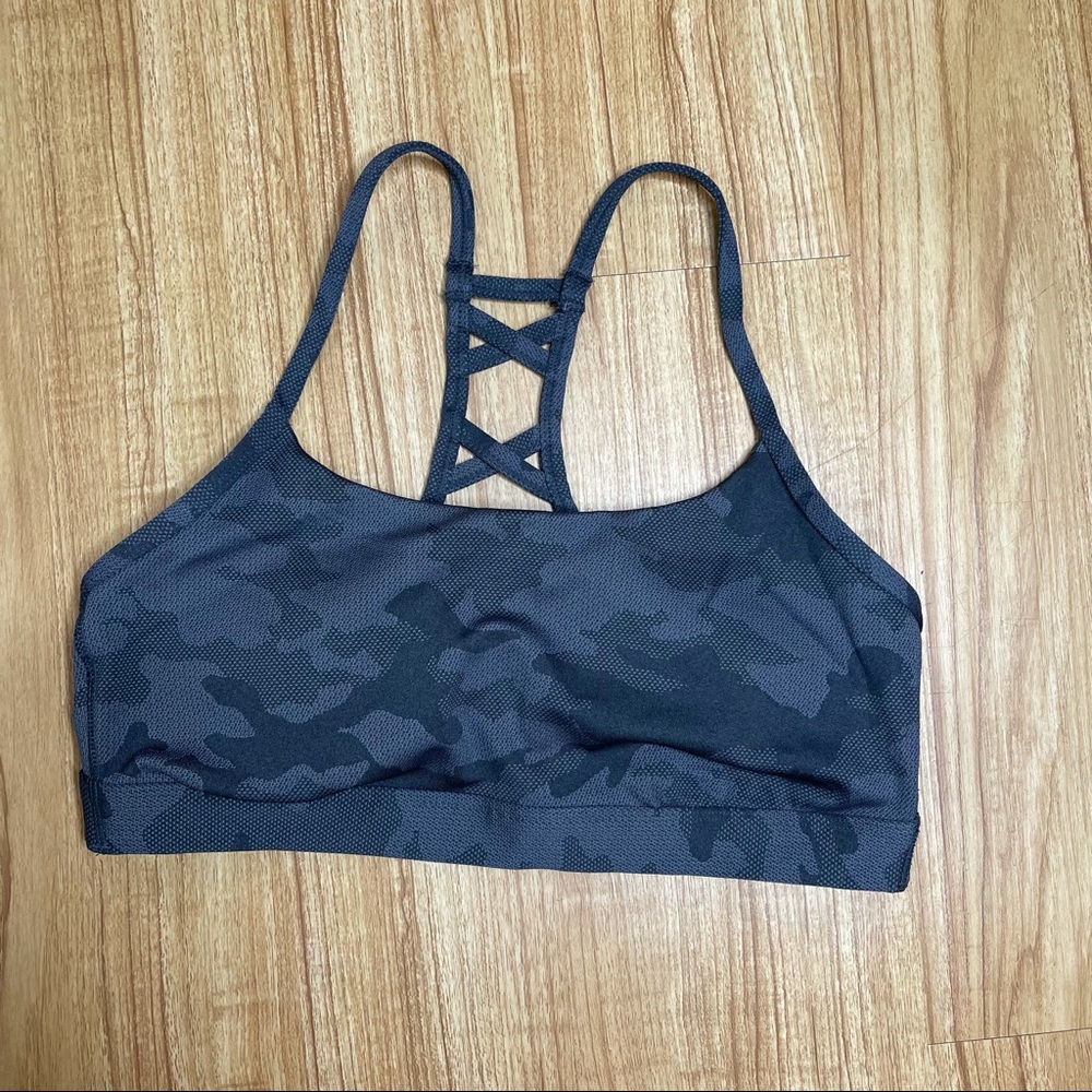 All in Motion Camo removable padded cups sports bra